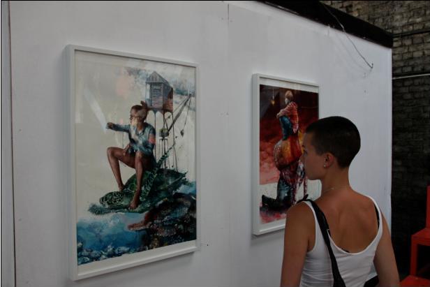 Fintan Magee and Askew One at the Shoreditch Art Centre