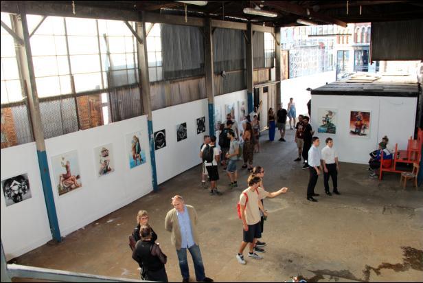 Fintan Magee and Askew One at the Shoreditch Art Centre