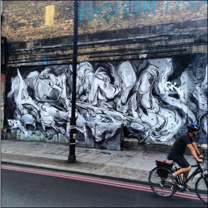 Fintan Magee and Askew One at the Shoreditch Art Centre