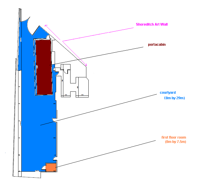 shoreditch art centre dimensions