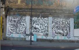 Riccardo Attanasio Matlakas on the Shoreditch Art Wall