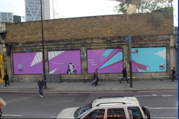 Baroness Grey-Thompson's Mural on the Shoreditch Art Wall