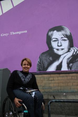 Baroness Grey-Thompson's Mural on the Shoreditch Art Wall