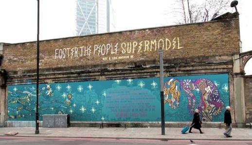  Foster the People, Supermodel on the Shoreditch Art Wall