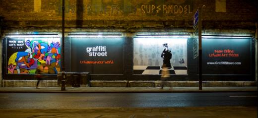 GraffitiStreet launch at the london Art Wall