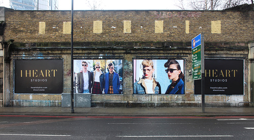 I Heart Studios Spitfire Campaign on the Shoreditch Art Wall