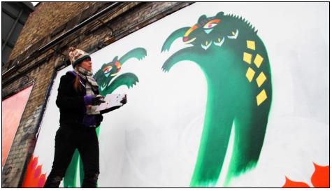 Circus Animaux at the Shoreditch Art Wall 4