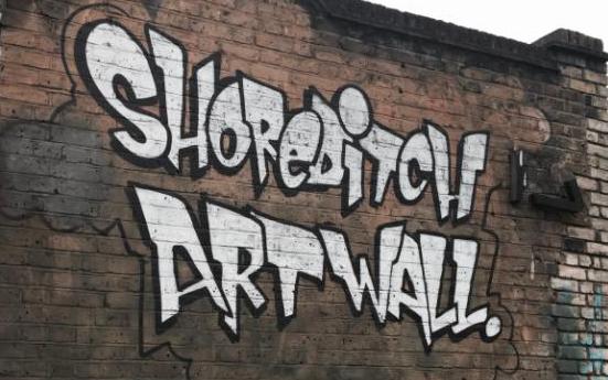 FACEBOOK LIVE on the Shoreditch Art Wall