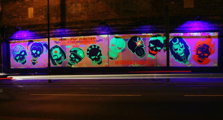 Suicide Squad now howing at the Shoreditch Art Wall