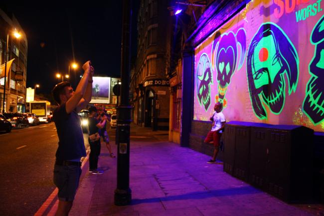 Suicide Squad now howing at the Shoreditch Art Wall